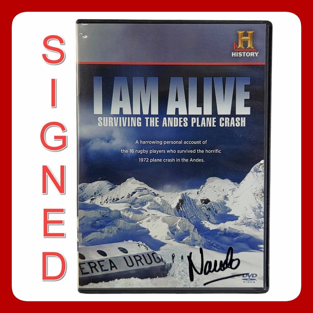 History Channel I Am Alive Surviving The Andes DVD Signed Nando Parrado EUC